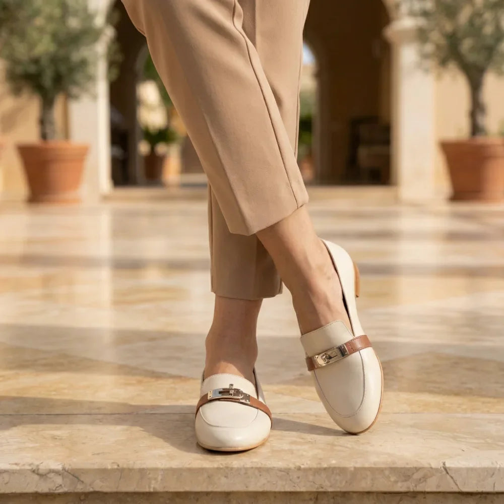 Mocassins Cuir – Style raffiné touche métallique