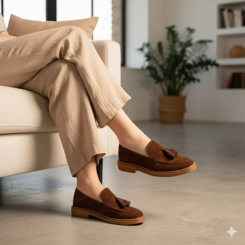 Loafers Féminins à Glands – Élégance Marocaine