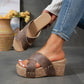 Sandales plateforme femme, style rétro