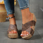 Sandales plateforme femme, style rétro