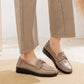 Mocassins plates à enfiler, confort chic