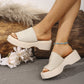 Sandales été femme, look décontracté