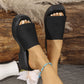 Sandales été femme, look décontracté